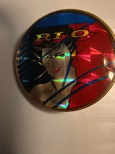 Vintage DURAN DURAN RIO Holographic Pin Made in England - Picture 1 of 12