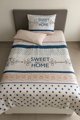 APRICASA Wendebettwäsche von QVC Sweet Home Mikrofaser glatt Einzelbett, 3tlg - Bild 1 von 4