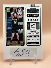 2022-23 Panini Contenders Ticket Retail Simone Fontecchio #155 Rookie Auto RC