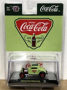 M2 Machines A26 - 1932 Ford Three Window Coupe in Green  COCA-COLA *NEW!*