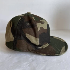 KB ETHOS Fitted sz L 7 1/4 Green Camo Unisex Vintage Baseball Cap Hat Camouflage - Picture 1 of 14
