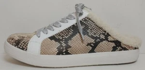 NUOVO!! Scivolo casual Steve Madden Alka in pelle marrone e pelliccia sintetica taglia 9M US 39M EUR - Foto 1 di 3