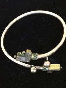Pulsera envolvente de cobre estilo victoriano vintage de aproximadamente 9 pulgadas - Imagen 1 de 4