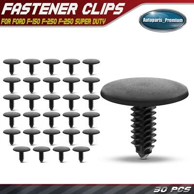 30x 7,94 mm Nylon Fascia a Parachoques Retenedor Clips Tipo Empuje para Ford F-150 F-250 Foto 1 de 4
