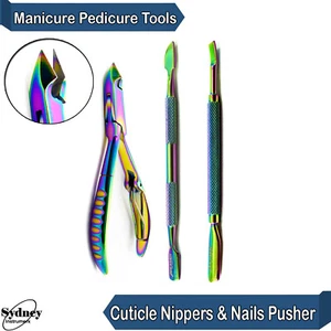 Manicure Nail Pusher Gouges Podiatry Cuticle Nipper Clipper Nails Care - Picture 1 of 4