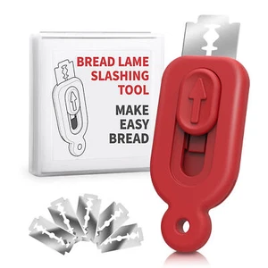Magnetic Bread Lame Cutter Dough Scoring Dough Scoring Knife with 5 Razor Blades - Picture 1 of 20