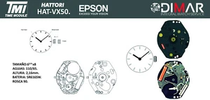Movement HATTORI - Tmi - Epson - Calibre. VX50 - Picture 1 of 3