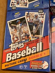 1993 TOPPS SERIES 1 FACTORY SEALED BOX CASE FRESH!! JETER GOLD RC??