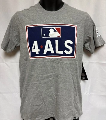 Official MLB LG4 ALS Lou Gehrig Day '47 Brand Baseball Tee T-Shirt 100% Charity - Image 1 of 2