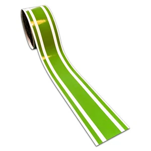 Calcomanía remolque de 2" verde lima vinilo brillante rayas carreras barco ventanas rayas a rayas - Imagen 1 de 2