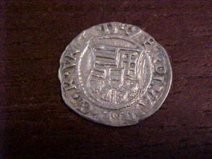 1526-1564 Ferdinand I Silver Dinar High Grade With COA Hungary - Madonna & Child - Picture 1 of 4