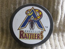 Vintage Amarillo Rattlers Official Lindsay Hockey Puck WPHL