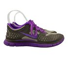 Nike Womens 9 Running Shoes Free 4.0 V2 Athletic Lace Up Brown Purple 511527-250