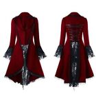 Steampunk Victorian Women Jacket Coats Retro Dress Brocade Long Gothic Rave Punk