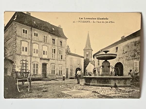Schöne animierte Postkarte - (54) Lothringen - PULLIGNY - PLACE DU JET D'EAU - Bild 1 von 2