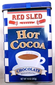 Slitta rossa latta cacao caldo 2010 - Foto 1 di 2