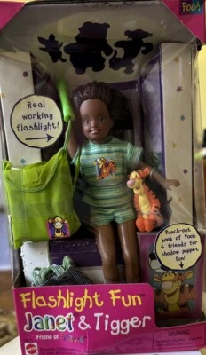 Фонарик весело Джанет Тигр Барби Disney 1997 новый в коробке #19670 друг Стейси новый - Изображение 1 из 4
