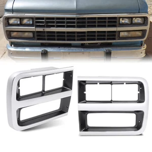 Pair Headlight Bezel Door Set For Chevrolet G10 G20 G30 1992-95 Driver&Passenger - Picture 1 of 21