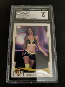 14 Topps WWE Sasha Banks ROOKIE AKA Mercedes Mone’ The CEO Graded 8 - Picture 1 of 2