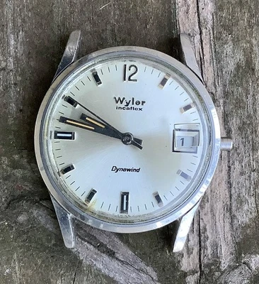Vintage Mens Wyler Incaflex Dynawind Date Mod. 4170 / 6 Cal. 1162 Stainless Case - Image 1 of 4