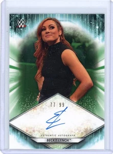 BECKY LYNCH 2021 TOPPS WWE #A-BE Autograph (ON CARD AUTO) AUTO CARD 77/99 - Picture 1 of 2