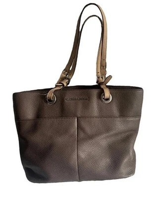 Bolso de Mano MICHAEL by Michael Kors Bedford Mediano Cuero Guijarro - Tostado Oscuro Foto 1 de 4