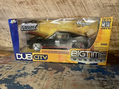 Big Time Muscle Dub City Jada Toys 1967 Shelby Gt 500KR 1/24 черные с красными полосками - Изображение 1 из 4