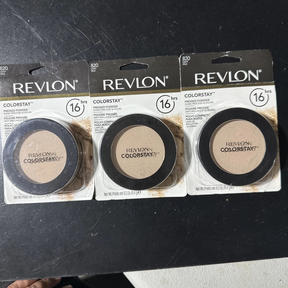 Revlon ColorStay Pressed Powder 820 Light Pale Shine Free 16 Hours Two 0.3 Oz - Image 1 of 1