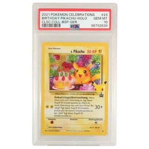 Birthday Pikachu (CEL WP 24) - Celebrations - PSA 10 -  Pokemon TCG - Bild 1 von 2