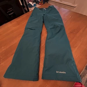 Columbia Snowboard Ski Pants Omni-Tech Omni-Heat Women’s XS Teal Waterproof - Picture 1 of 14