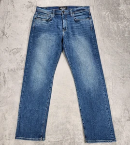 Pantalones de mezclilla Revtown Decade para hombre 34x30 azul automático elástico pierna recta - Imagen 1 de 18