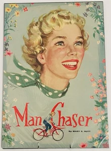 Impresión artística a todo color vintage Man Chaser de Mary E. Nutt - Kitsch - Imagen 1 de 2