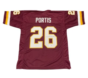 Clinton Portis Signed Washington Custom Jersey Beckett Witness BAS COA - Picture 1 of 3