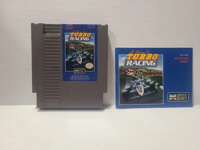 Al Unser Jr.'s Turbo Racing (Nintendo NES, 1990), Authentic Cartridge & Manual - Image 1 of 4