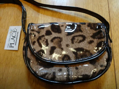 The Children’s Place Brown Leoprod Print Purse, Snap Close w/Strap New w/Tags - Image 1 of 4