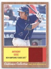 2011 Topps Heritage Minor League Clubhouse Collection Relics #AG Anthony Gose NM
