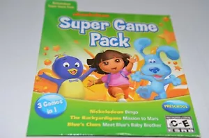 Nickelodeon Super Game Pack - 3 Games in 1 - Preschool Edition (CD, PC, 2010) - Picture 1 of 2
