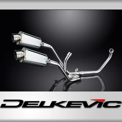 Suzuki SV650 Full 2-2 SS70 9" Stainless Oval Mufflers Exhaust 98 99 00 01 02 - Image 1 of 2