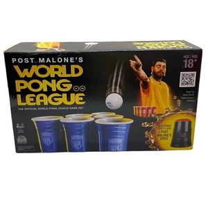 Post Malone’s World Pong League Game w/Electric Shot Clock Voice Beer Pong Set - Picture 1 of 2