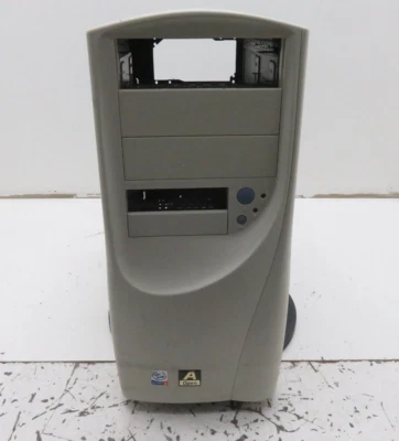 Vintage AOpen Retro Beige White ATX Sleeper Build Case - Image 1 of 4