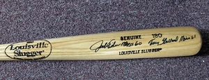 TRACY STALLARD & JACK FISHER Signed BASEBALL BAT Roger Maris 60 & 61 HR BAS COA - Picture 1 of 3