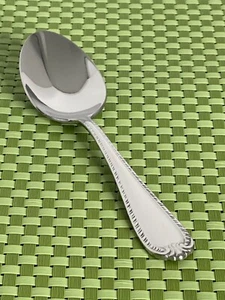 Reed & Barton DOMAIN Stainless Oval Soup Spoon 18/10 Glossy Rope Edge Flatware - Picture 1 of 4