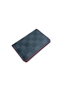 LOUIS VUITTON Damier Graphite Pocket Organizer N63257 Bordeaux Red Wallet - Picture 1 of 7