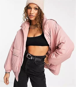 FREE PEOPLE Duvet Bomber Jacket | Rose | X-SMALL |  RRP$148 - Picture 1 of 15