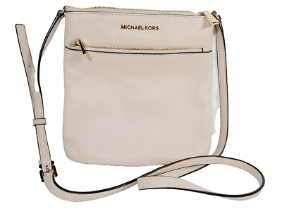 Bolso Mensajero Michael Kors 32S5GRLC1L Riley Pequeño Cuero Guijarro Rosa Suave Foto 1 de 4