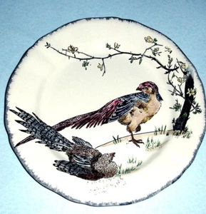 Gien Grands Oiseaux Braun Fasan Speiseteller 10,25" Frankreich Neu - Bild 1 von 5