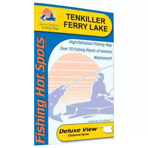 Mapa de pesca Tenkiller Ferry Lake (Oklahoma)-A352 - Imagen 1 de 1