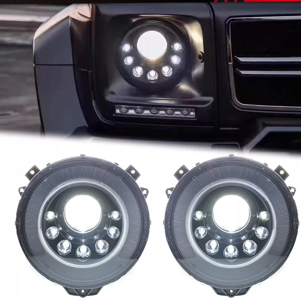 Lâmpadas dianteiras de conjunto de faróis de LED para Mercedes-Benz Classe G W463 2007-2018  - Imagem 1 de 4