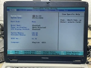 Toshiba Satellite M35X-S163 15.4" Laptop Celeron M  360 1.4GHz NO HDD - Picture 1 of 10