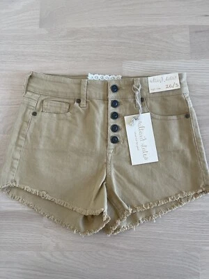 Pantalones Cortos de Jean Altar'd State Para Mujer Talla 26/3 Corte Botón Mosca Denim Deshilachado NUEVO Foto 1 de 4